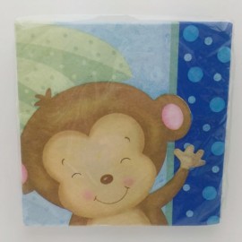 Servilletas Monkey Niño Baby Shower