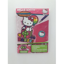 Tarjetas Invitación Hello Kitty X8 Import