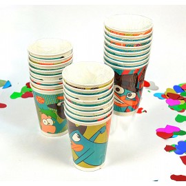 Vasos Phineas and Ferb x8